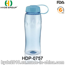 Azul Tritan BPA livre de plástico portátil garrafa de água (HDP-0757)